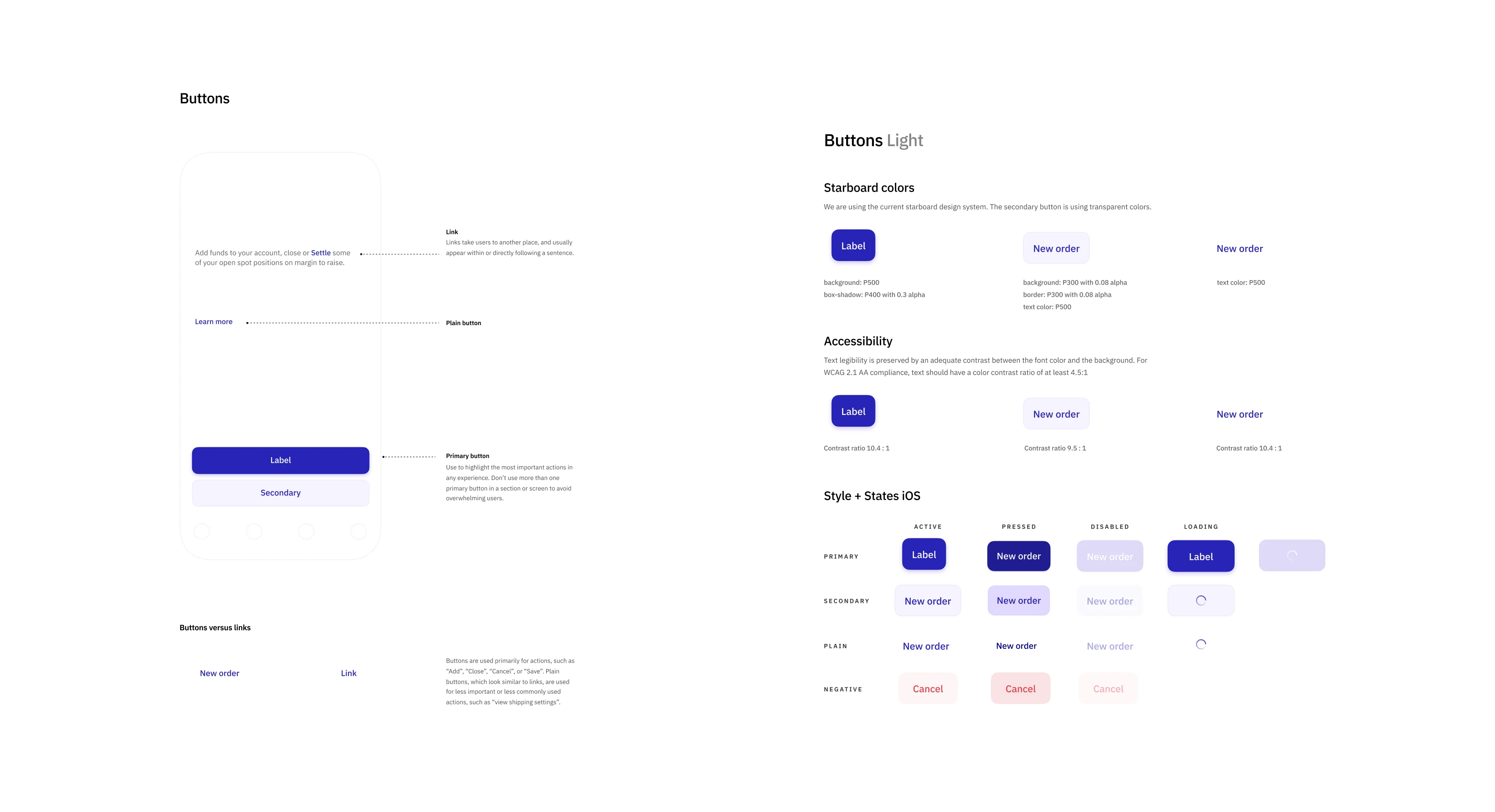 Button design system